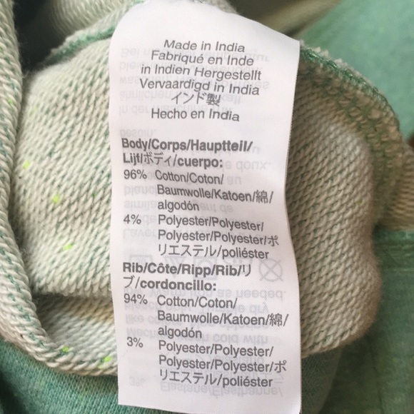 Crewneck sweatshirt in speckled mint. Size s - Picture 6 of 6